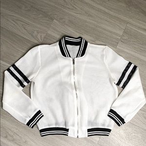 Mesh Bomber Jacket